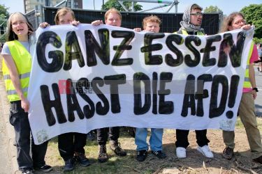 Protest gegen den AfD Parteitag in Essen <i>Bild Bitzel/R-mediabase</i> <br><a href=/confor2/?bld=82782&pst=82745&aid=70&dc=1043&i1=Bitzel/R-mediabase><strong>Downloadanfrage</strong></a>  
