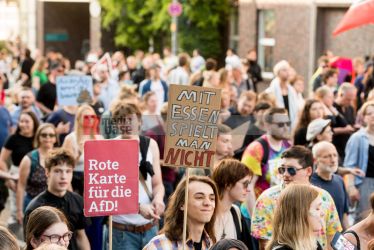 Laut - Bunt - Entschlossen! Protest gegen den Bundesparteitag der AfD in Essen <i>Bild Christian Schneider/R-mediabase</i> <br><a href=/confor2/?bld=83032&pst=82663&aid=615&dc=1321&i1=Christian%20Schneider/R-mediabase><strong>Downloadanfrage</strong></a>  