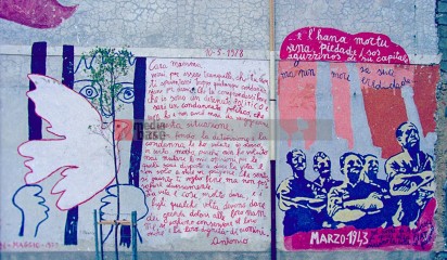 Murales aus Orgosolo/Sardinien 1979 <i>Bild 66245 KPWittemann</i><br><a href=/confor2/?bld=66245&pst=66236&aid=187>Download (Anfrage)</a>  /  <a href=/?page_id=66236#jig2>zur Galerie</a>