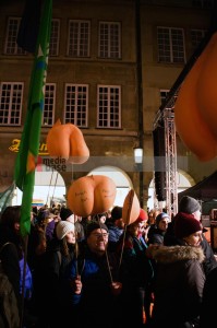 Protest gegen den AfD-Neujahrsempfang im Münsteraner Rathaus <i>Bild 72184 Jan Große Nobis</i><br><a href=/email-download/?bld=72184><strong>DirektDownload</strong></a>