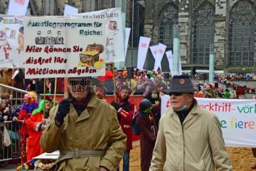 Rosenmontag in Köln mit den Pappnasen Rot-Schwarz | Slawiczek/R-mediabase / R-mediabase | <a href=/confor2/?bld=73500&t=d&pst=73478&aid=20&dc=1050&i1=Slawiczek/R-mediabase%20/%20R-mediabase><strong>Download Bild 73500...</strong></a>  |