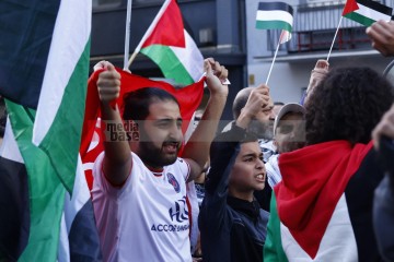 Pro Palästina Demo in Düsseldorf <i>Bild 77412 Manuela Hillekamps</i><br><a href=/confor2/?bld=77412&pst=77400&aid=613>Download (Anfrage)</a>  /  <a href=/?page_id=77400#jig2>zur Galerie</a>