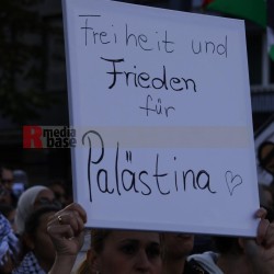 Pro Palästina Demo in Düsseldorf <i>Bild 77414 Manuela Hillekamps</i><br><a href=/confor2/?bld=77414&pst=77400&aid=613>Download (Anfrage)</a>  /  <a href=/?page_id=77400#jig2>zur Galerie</a>