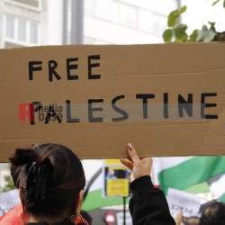 Pro Palästina Demo in Düsseldorf <i>Bild 77433 Manuela Hillekamps</i><br><a href=/confor2/?bld=77433&pst=77400&aid=613>Download (Anfrage)</a>  /  <a href=/?page_id=77400#jig2>zur Galerie</a>