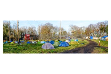 Der Zeltplatz der Aktivist*innen 3 Tage vor dem Beginn der Räumung | Slawiczek/R-mediabase / R-mediabase | <a href=/confor2/?bld=78294&t=r&pst=78214&aid=20&dc=1331&i1=Slawiczek/R-mediabase%20/%20R-mediabase>Anfrage Bildnr: 78294</a>  |