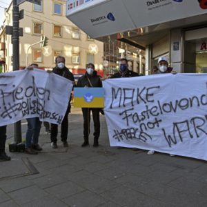 Zollstock ist solidarisch Friedensdemo mit Gebet in Zollstock.