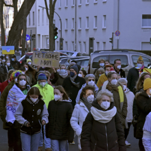 Zollstock ist solidarisch Friedensdemo mit Gebet in Zollstock.
