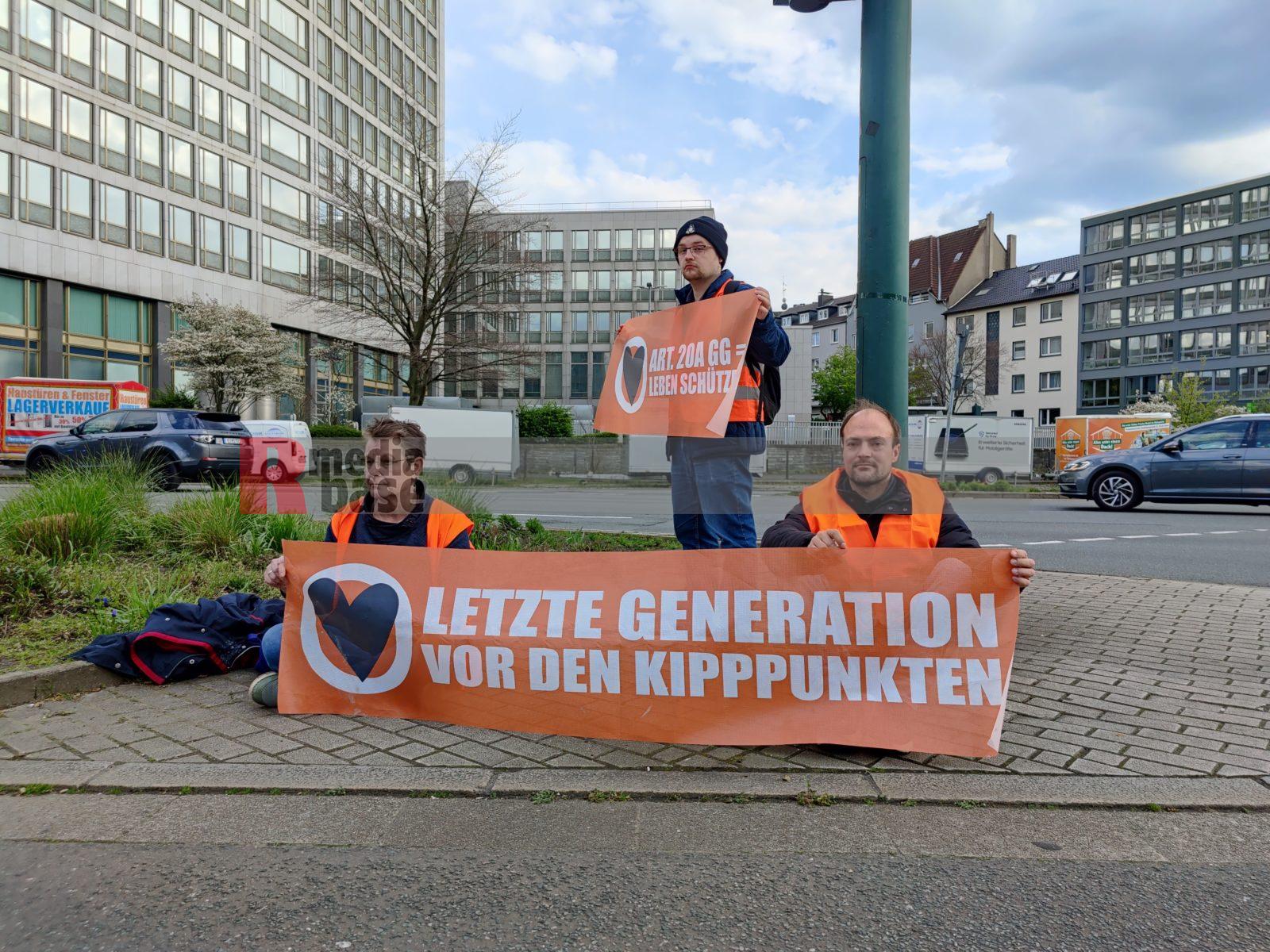 Premiere: Blockade der Letzten Generation in Essen