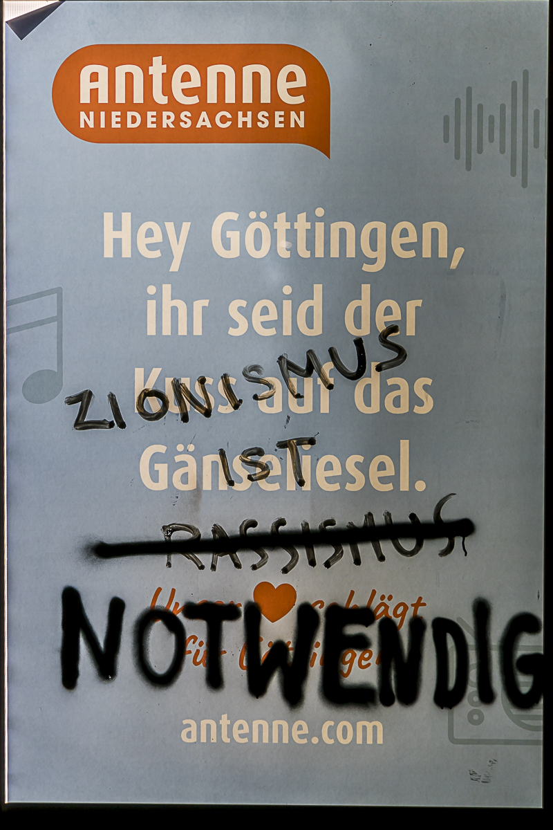 "Nie wieder ist JETZT" - Mahnkundgebung am 7. Februar 2024 in Göttingen
