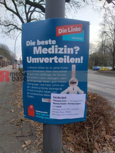 Wahlplakat: Die beste Medizin? von Die Linken, 2025