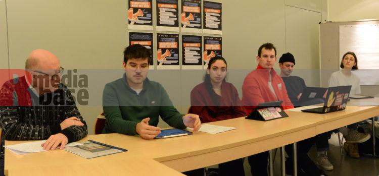 Pressekonferenz vor der Kundgebung